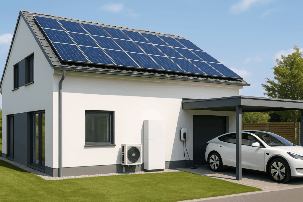 Opłacalność mikroinstalacji fotowoltaicznych w 2025 roku – aktualne realia 6 Projekty Energetyczne Nowoczesny dom zasilany z odnawialnych źródeł energii